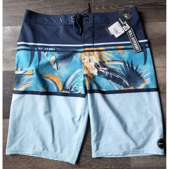 O'Neill Other - O'Neill - Men's Hyperdry 20" Heist Print Boardshorts -‎ Navy - NWT - Size 29